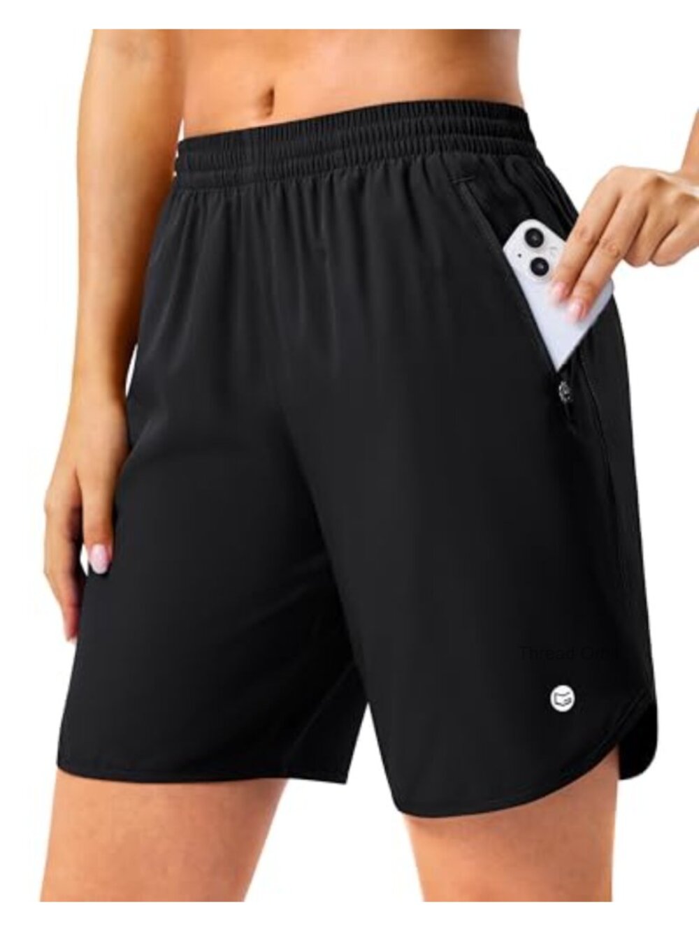 Women's Athletic Running Shorts 5" 7" Inseam Zipper Pockets UPF 50+